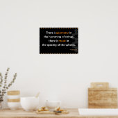 Geometry Pythagoras quote Poster (Küche)