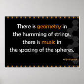 Geometry Pythagoras quote Poster (Vorne)