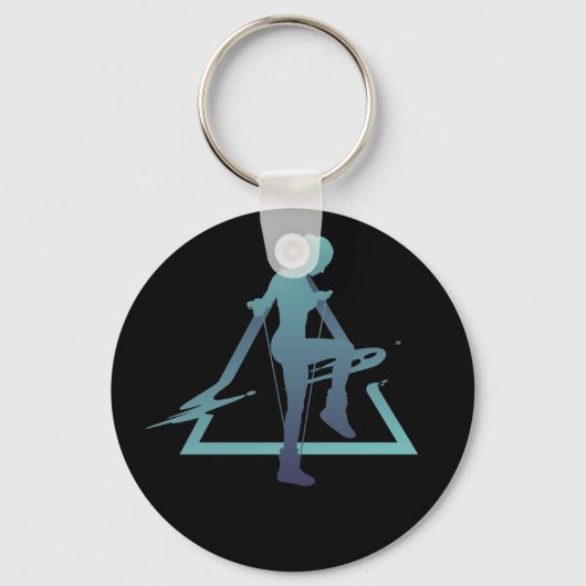 Geometry Rope Jumping Schlüsselanhänger (Vorderseite)