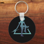 Geometry Rope Jumping Schlüsselanhänger (Vorderseite)