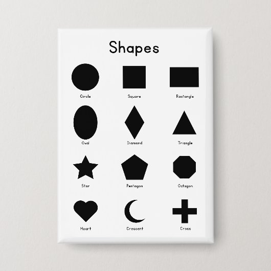 Geometry Shapes Button (Vorderseite)
