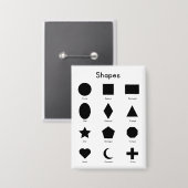 Geometry Shapes Button (Vorderseite/Rückseite)