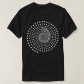 Geometry Spiral Ammonite Design T-Shirt (Design vorne)