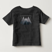 Geometry Triangles Misty Fores Kleinkind T-shirt (Vorderseite)