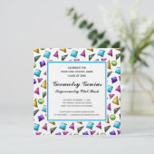 Geometry Trigonometry Genius Graduation Party Fun Einladung (Stehend Vorderseite)