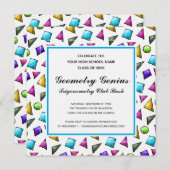 Geometry Trigonometry Genius Graduation Party Fun Einladung (Vorne/Hinten)