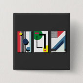 Geometryabstrakt Button (Vorderseite)