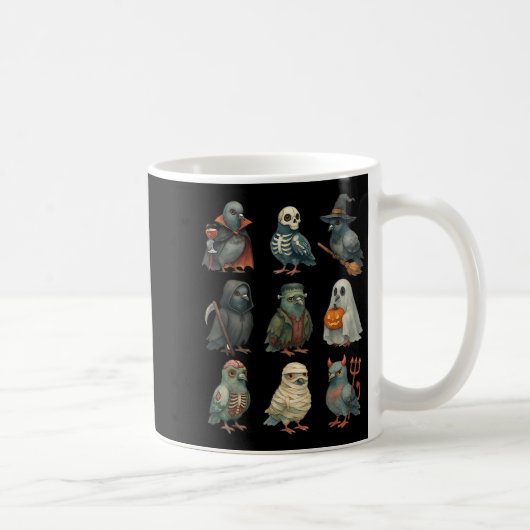 Geon Bird Soky Witch Boo Zombie Halloween Boys &am Kaffeetasse (Rechts)