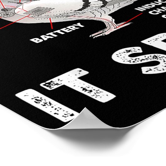 Geon If It Flies Ses Geon Anatomy Theory Bird Love Poster (Ecke)