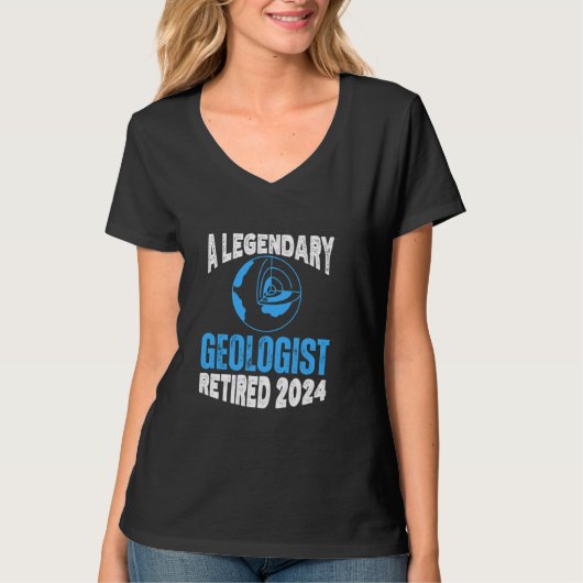 Geophysik-Legendär-Geologe Remüde 2024 Rereifen T-Shirt (Vorderseite)