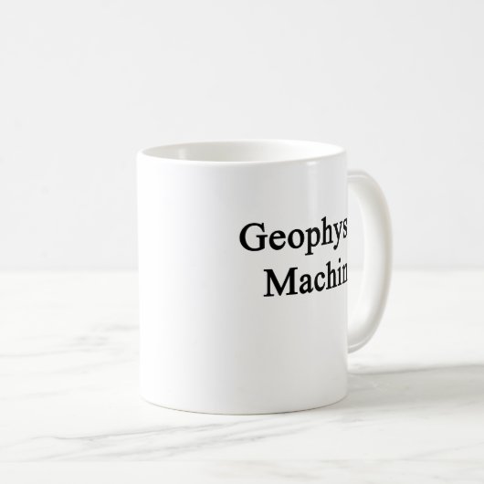 Geophysik-Maschine Kaffeetasse (VorderseiteRechts)