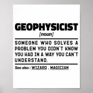 Geophysiker Substantiv Definition Geophysik Liebha Poster