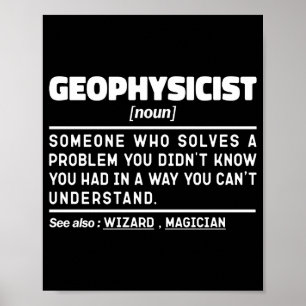 Geophysiker Substantiv Definition Geophysik Liebha Poster