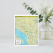 Geopolitische Karte für den Zentralbalkan (Stehend Vorderseite)