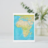 Geopolitische regionale Karte Afrikas (Stehend Vorderseite)