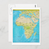 Geopolitische regionale Karte Afrikas (Vorne/Hinten)