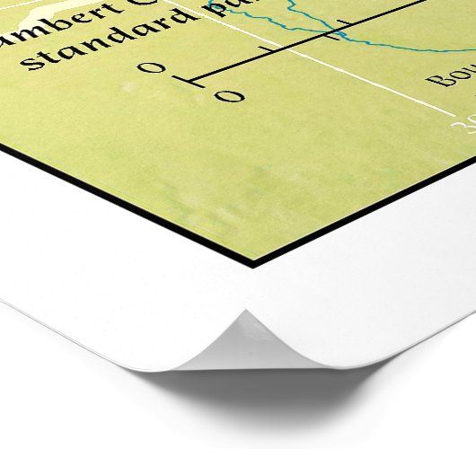 Geopolitische regionale Karte des Nahen Ostens Poster (Ecke)