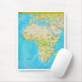 Geopolitische regionale Karte von Afrika Mousepad (Mit Mouse)