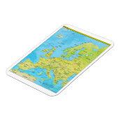 Geopolitische Regionalkarte Europas Magnet (Linke Seite)