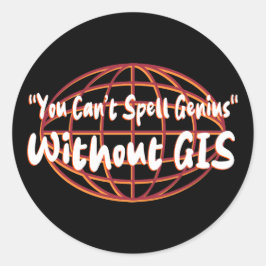 Georaum-/Surveyanzeige Runder Aufkleber