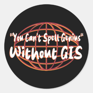 Georaum-/Surveyanzeige Runder Aufkleber