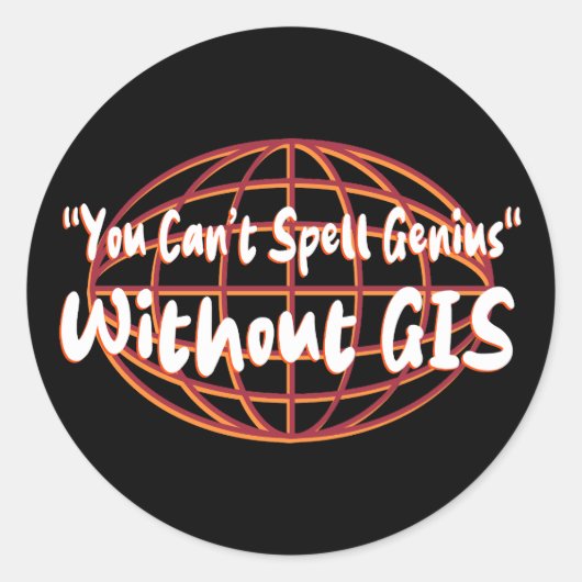 Georaum-/Surveyanzeige Runder Aufkleber (Vorderseite)