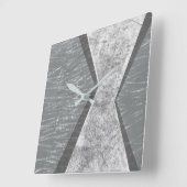 Georchestrierte Geometrie IV Quadratische Wanduhr (Winkel)