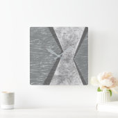 Georchestrierte Geometrie IV Quadratische Wanduhr (Zuhause)