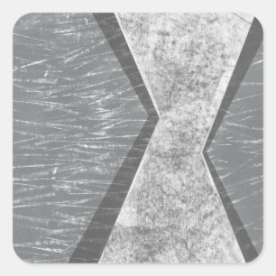 Georchestrierte Geometrie IV Quadratischer Aufkleber