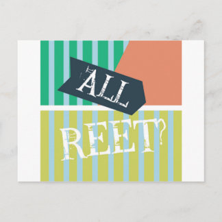 Geordie Card - All Reet? Postkarte