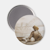 Geordie Daydream Magnet (Vorderseite/Rückseite)