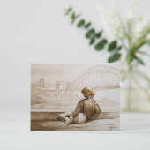 Geordie Daydream Post Card Postkarte (Stehend Vorderseite)