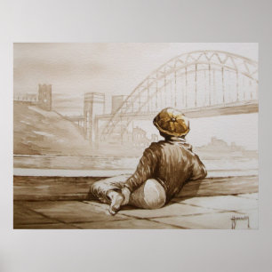 Geordie Daydream Print Poster