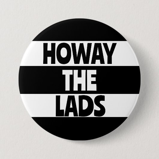 Geordie Howay the Lads Newcastle upon Tyne Footbal Button (Vorderseite)