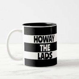 Geordie Howay the Lads Newcastle upon Tyne Footbal Zweifarbige Tasse