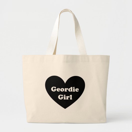 Geordie Mädchen Jumbo Stoffbeutel (Vorne)