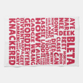 Geordie slang Northern English Geschirrtuch (Horizontal)