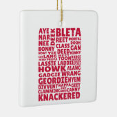 Geordie slang Northern English Keramikornament (Rechts)
