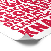 Geordie slang Northern English Poster (Ecke)