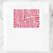 Geordie slang Northern English Rechteckiger Aufkleber (Tasche)