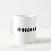 Geordies Regel Kaffeetasse (Vorderseite Links)