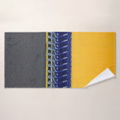 Geordnete blaue Lebensmittelkarren Badehandtuch (Badehandtuch)