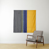 Geordnete blaue Lebensmittelkarren Wandteppich (Beispiel (Horizontal))