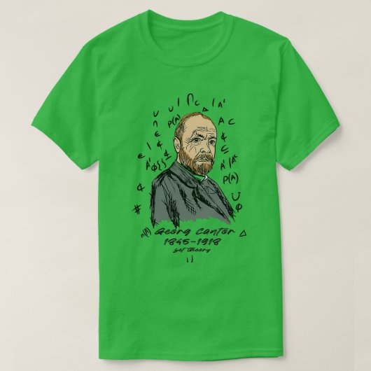 Georg Cantor 18451918 Deutscher Mathematiker, der T-Shirt (Design vorne)