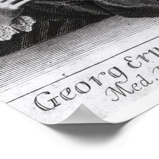 Georg Ernest Stahl Poster (Ecke)