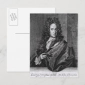 Georg Ernest Stahl Postkarte (Vorne/Hinten)