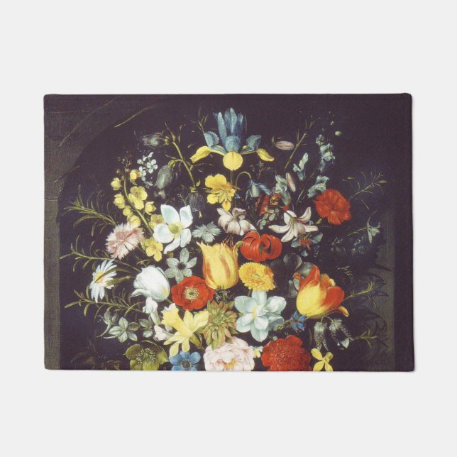 Georg Flegel Big Stück Blume (in Nische) Fußmatte (Vorderseite)