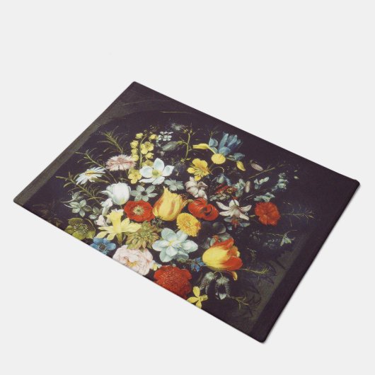 Georg Flegel Big Stück Blume (in Nische) Fußmatte (Schrägansicht)