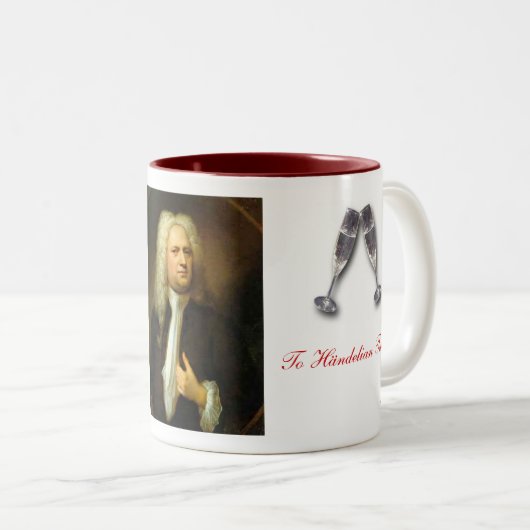 Georg Frideric Hndel Zweifarbige Tasse (VorderseiteRechts)