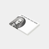 Georg Friedrich Händel Music Lover Custom Text Post-it Klebezettel (angewinkelt)